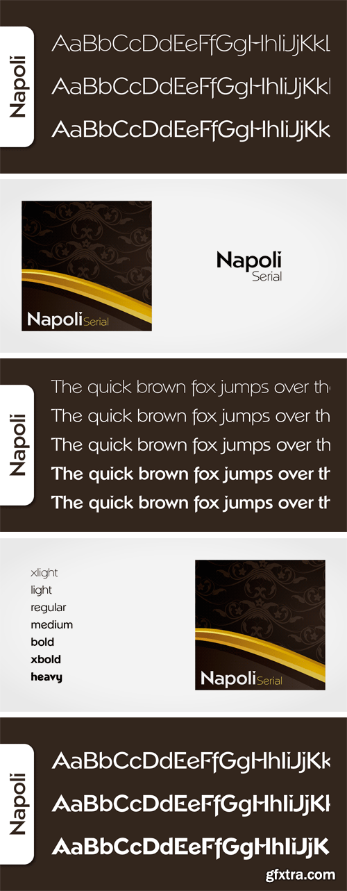 Napoli Serial Font Family