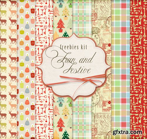 Ornamental Background Textures - Fun and Festive