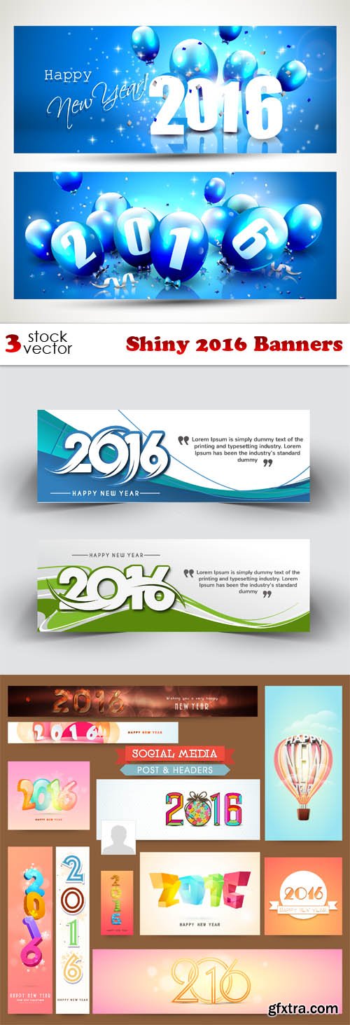 Vectors - Shiny 2016 Banners