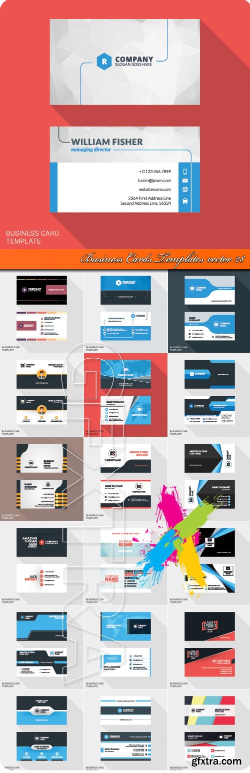 Business Cards Templates vector 28