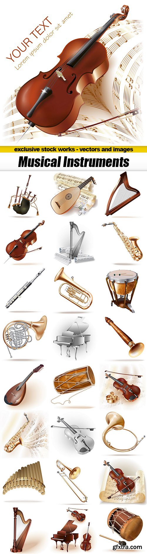 Musical Instruments - 25xEPS