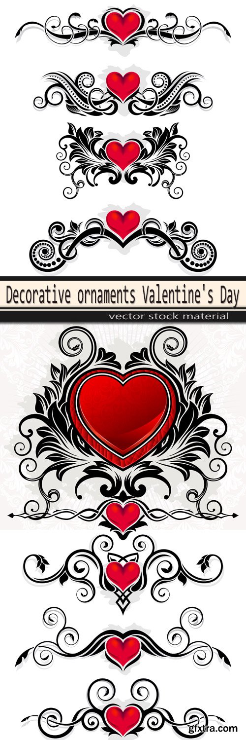 Decorative ornaments Valentine\'s Day
