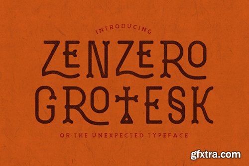 CreativeMarket Zenzero Grotesk Typeface 489709