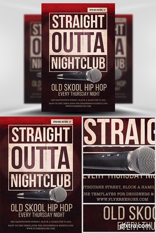 “Straight Outta” Flyer Template