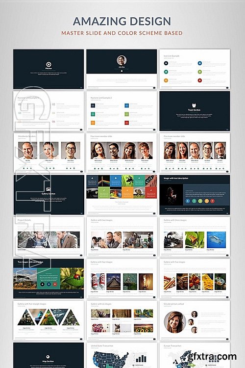 CM - Pitcher Powerpoint template 489507