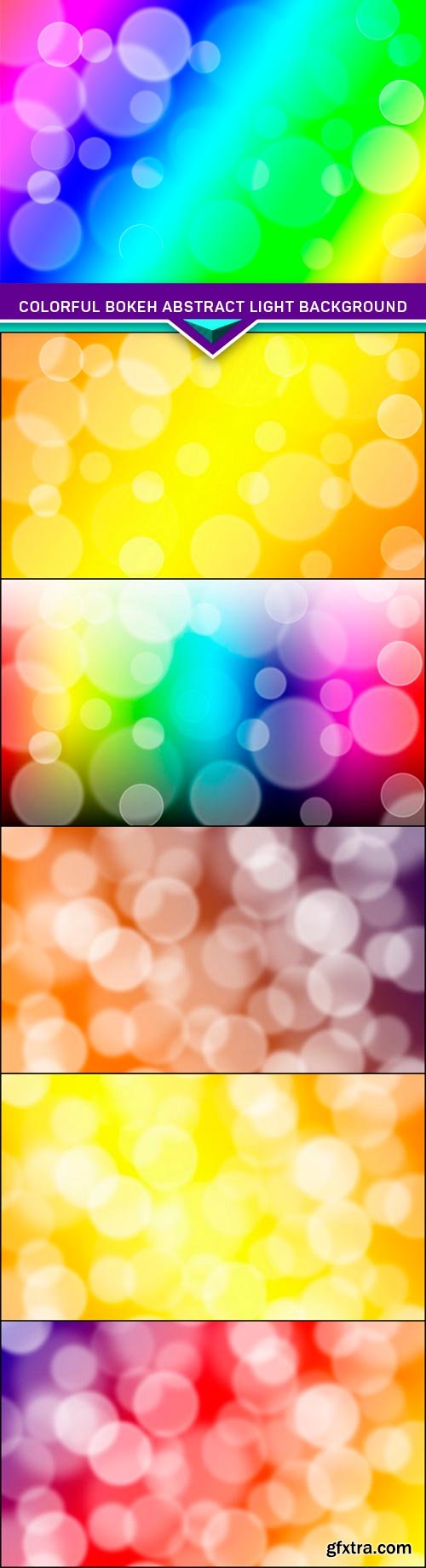 Colorful bokeh abstract light background 6x JPEG