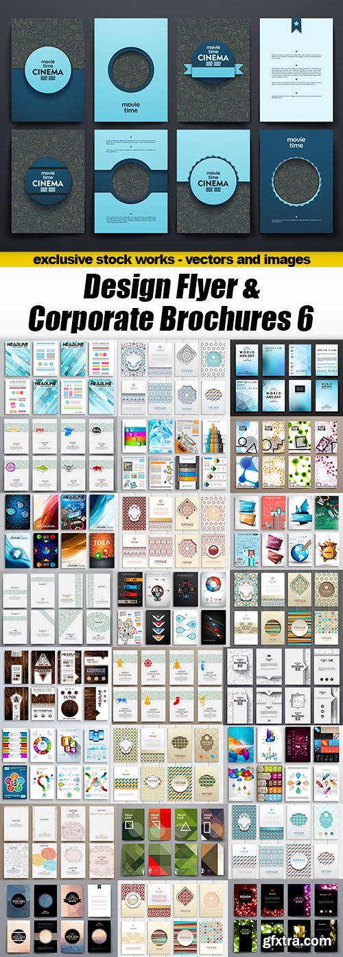 Design Flyer & Corporate Brochures 6 - 25xEPS