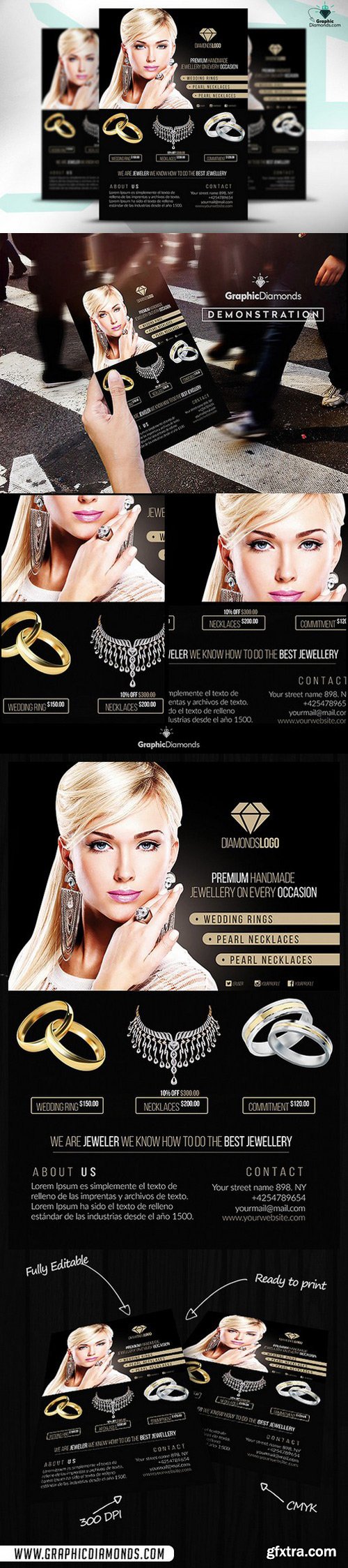 CM - Jewelry Flyer PSD Template 484273