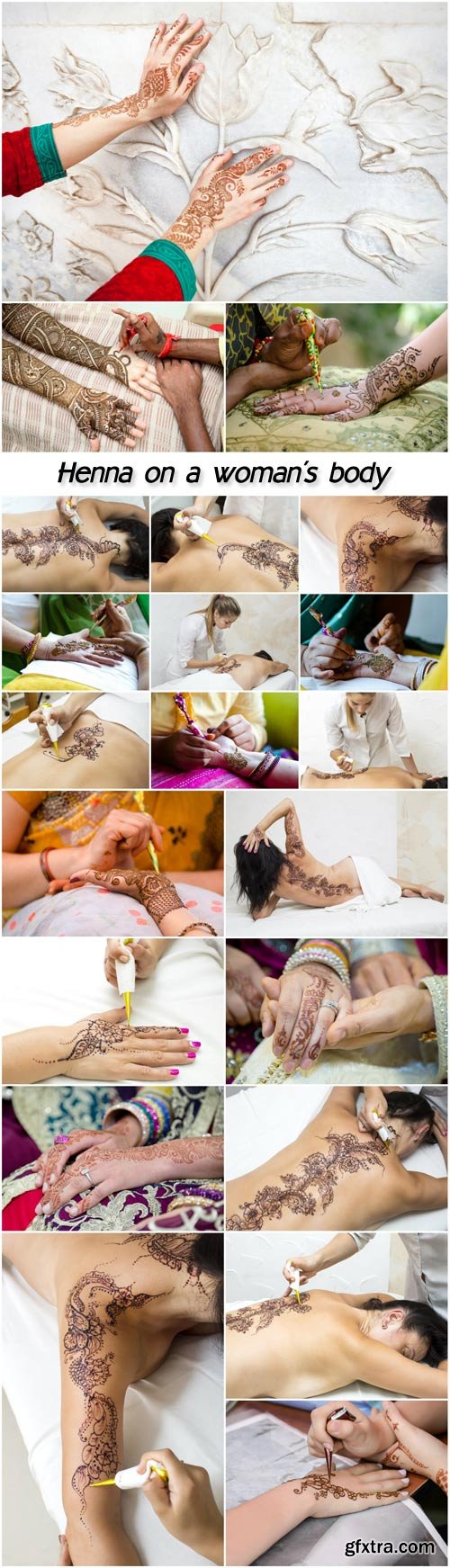 Henna on a woman\'s body
