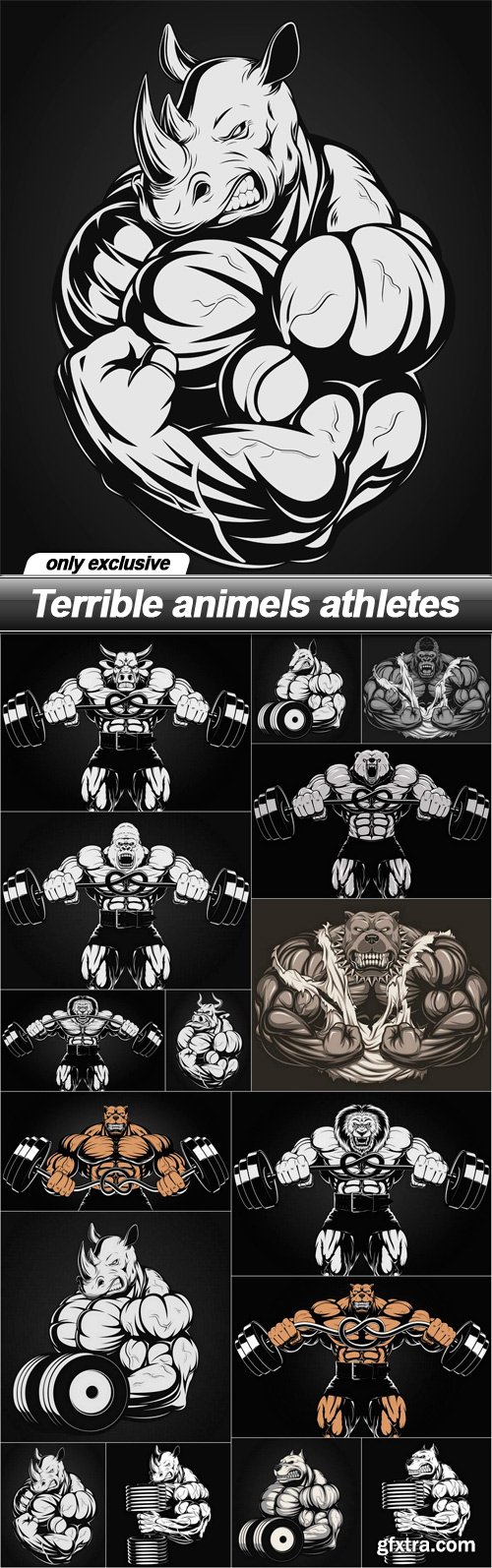 Terrible animels athletes - 16 EPS