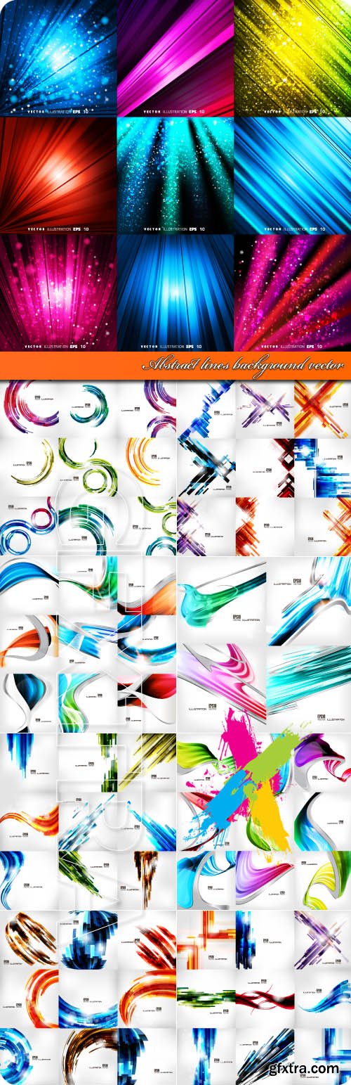 Abstract lines background vector