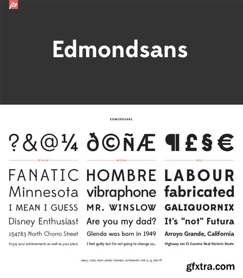 Edmondsans Font Family $75