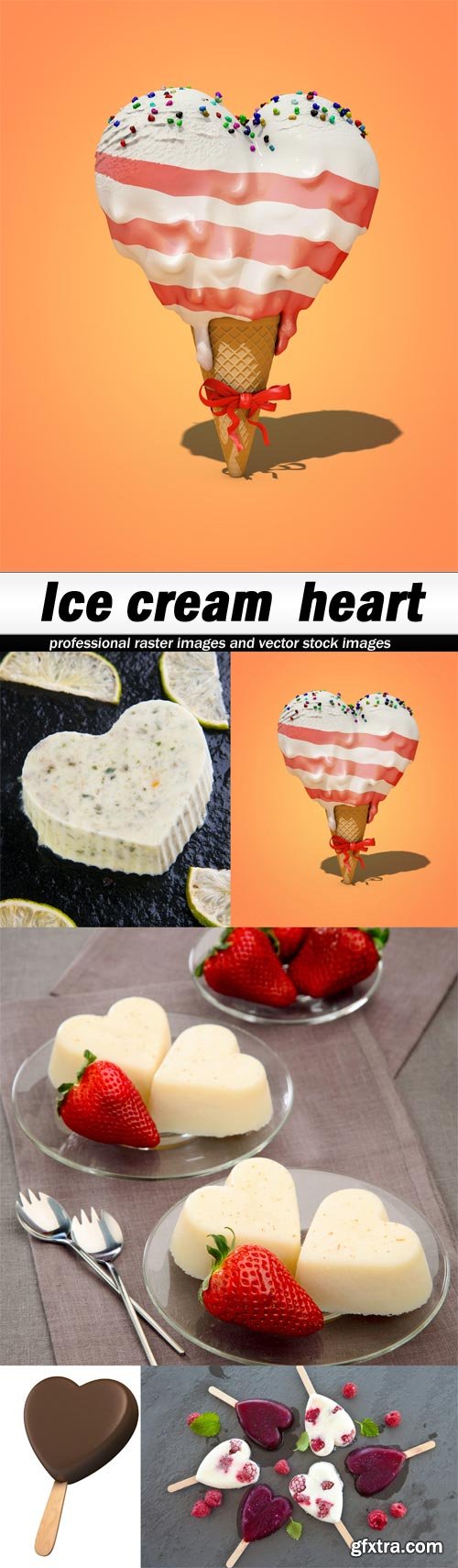 Ice cream heart