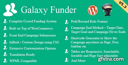 CodeCanyon - Galaxy Funder v6.6 - WooCommerce Crowdfunding System - 7360954