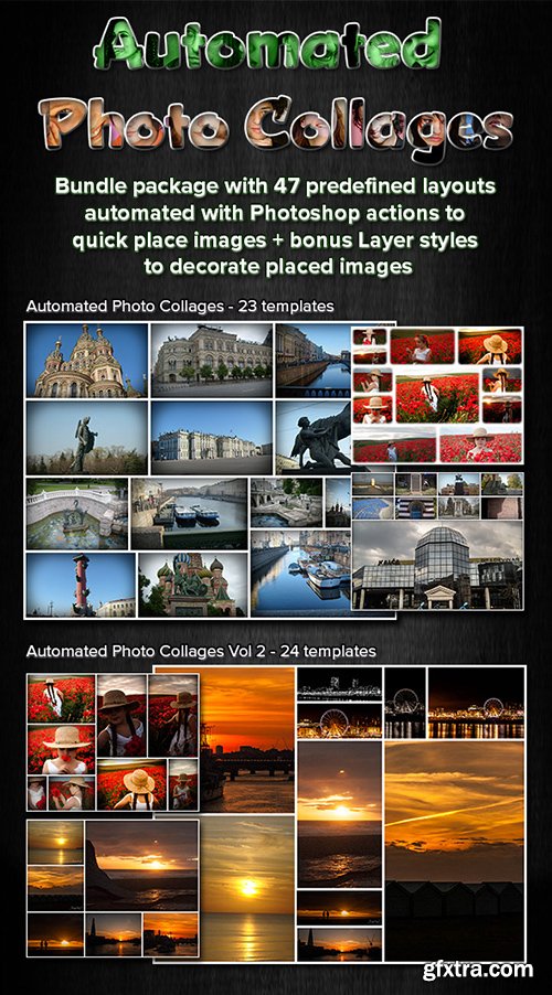 Graphicriver Automated Photo Collages Bundle 9405991