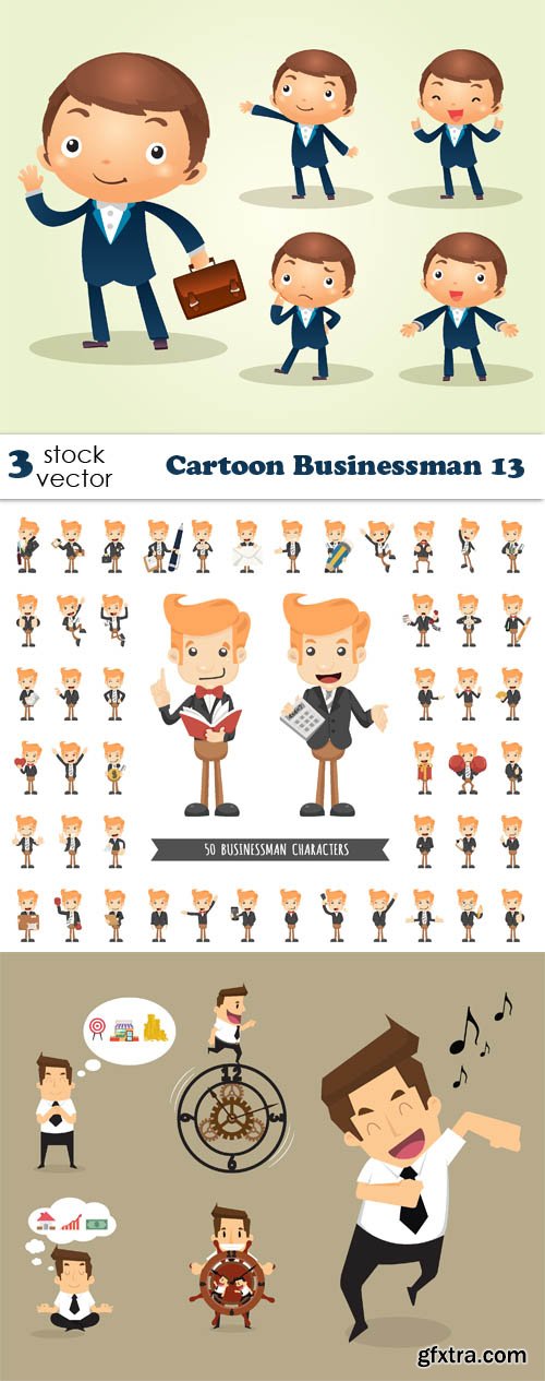 Vectors - Cartoon Businessman 13