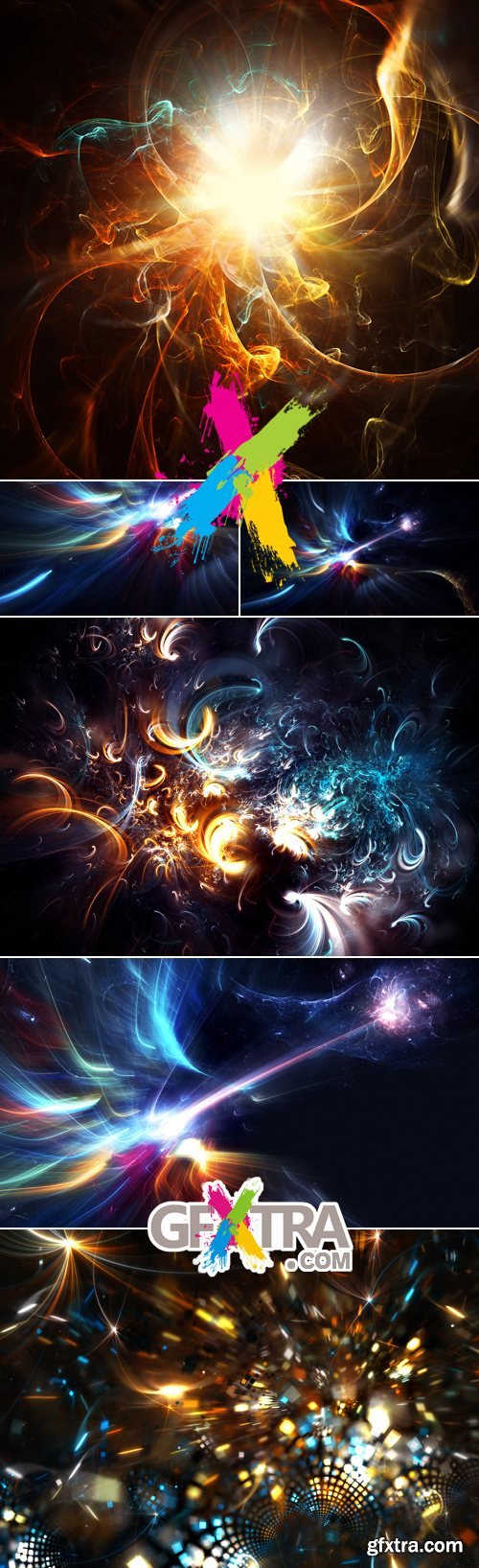 Stock Photo - Abstract Fractal Backgrounds
