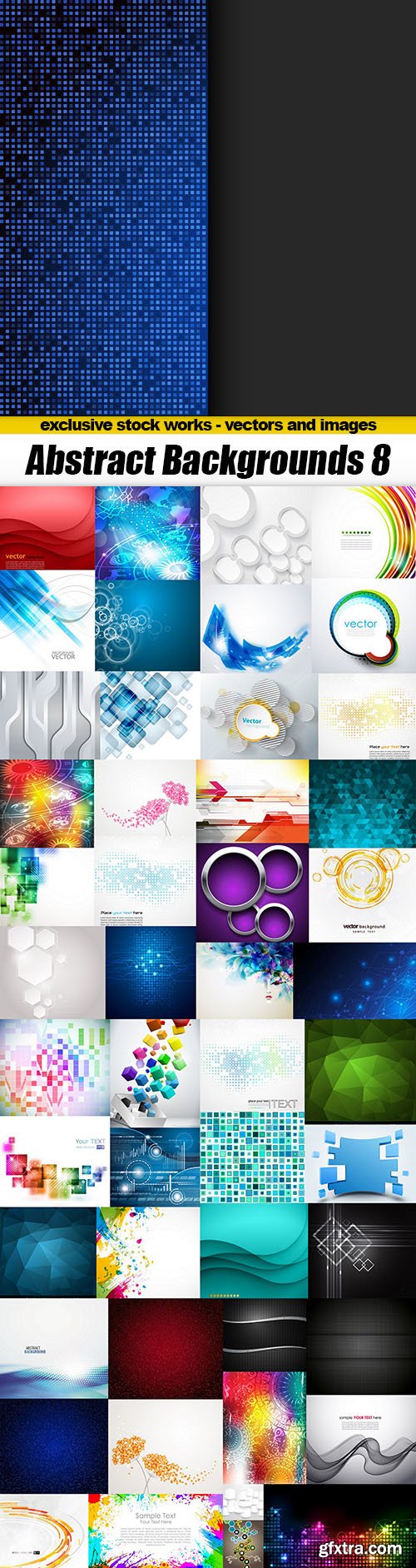 Amazing Abstract Backgrounds Collection 8 - 50xEPS