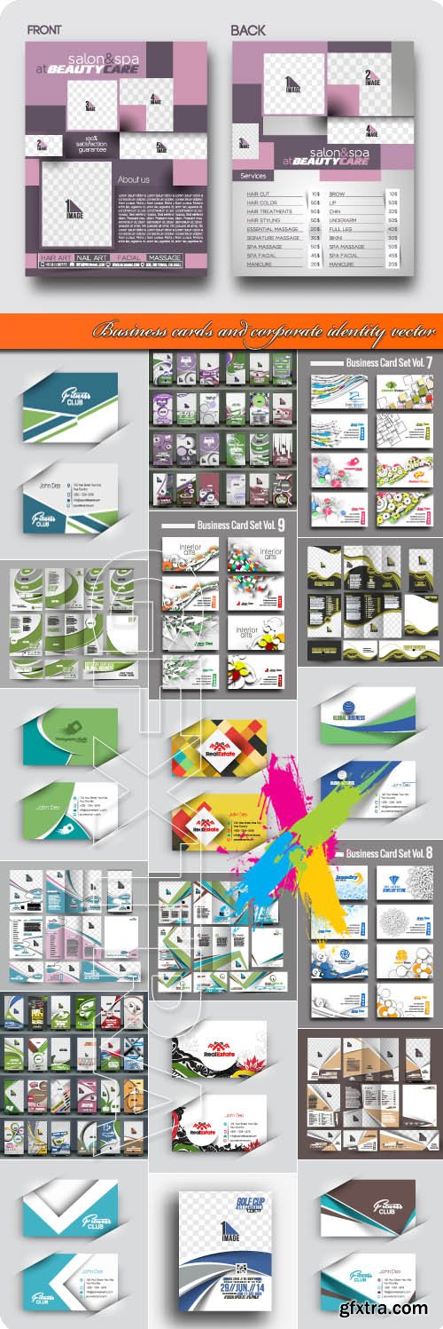 Business cards and corporate identity vector