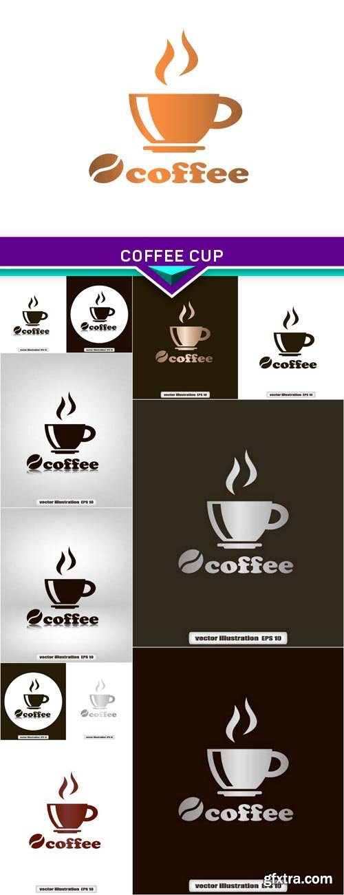 Coffee cup 12x EPS