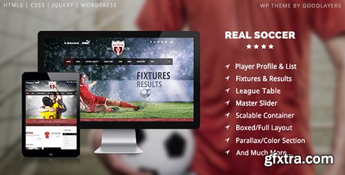 ThemeForest - Real Soccer v1.0.6 - Sport Clubs Responsive WP Theme - 8888574