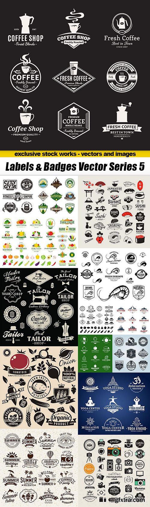Labels & Badges Vector Series 5 - 15xEPS