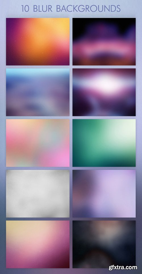 10 Blur Backgrounds Pack