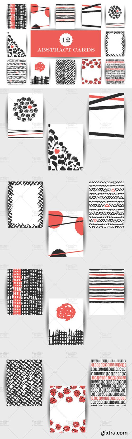 CM - Hand drawn abstract cards 434617