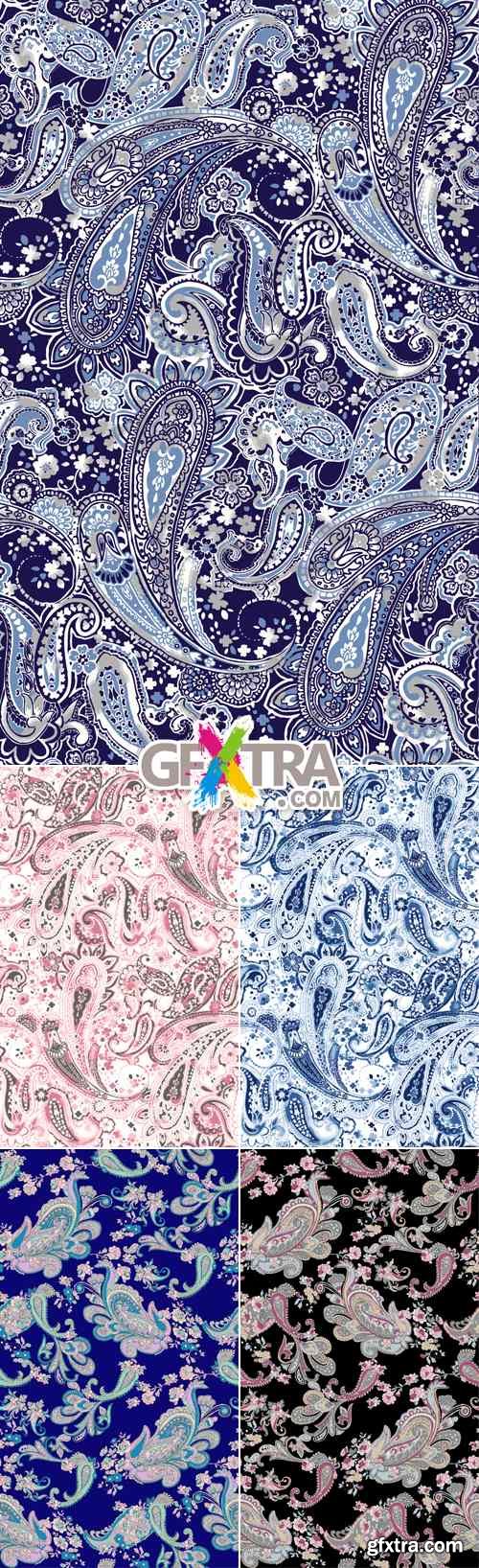 Vintage Paisley Backgrounds Vector