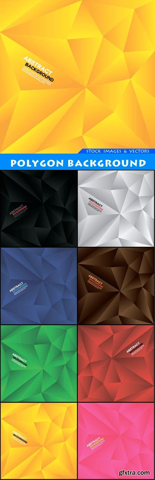 polygon background 8X EPS