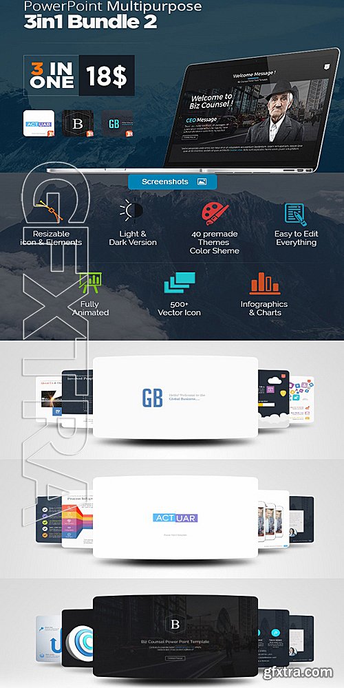 GraphicRiver - Power Point 3 In One Bundle 2 13014127