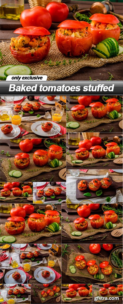 Baked tomatoes stuffed - 15 UHQ JPEG