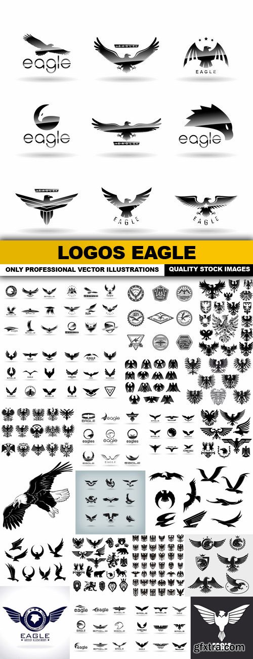 Logos Eagle - 25 Vector