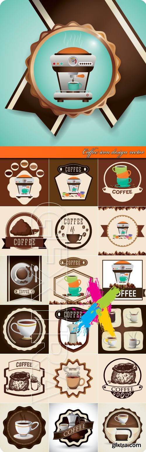 Coffee icon design vector