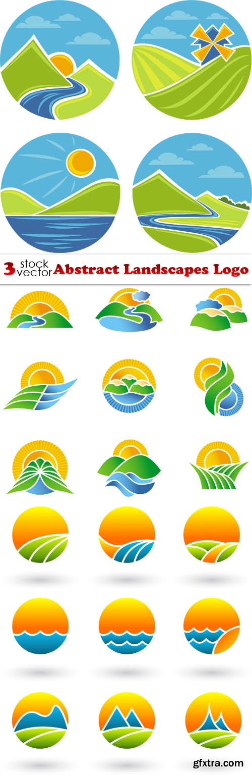 Vectors - Abstract Landscapes Logo