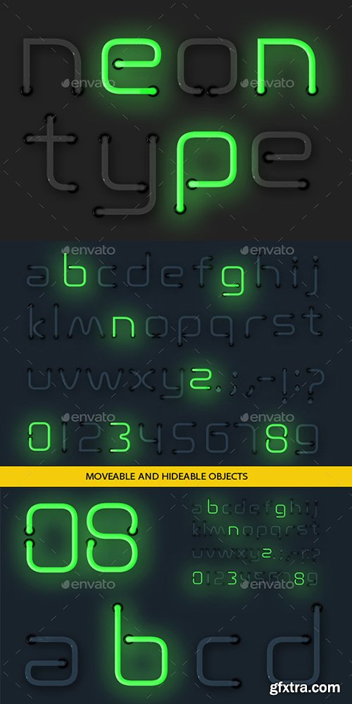 Graphicriver Neon Alphabet 10241561