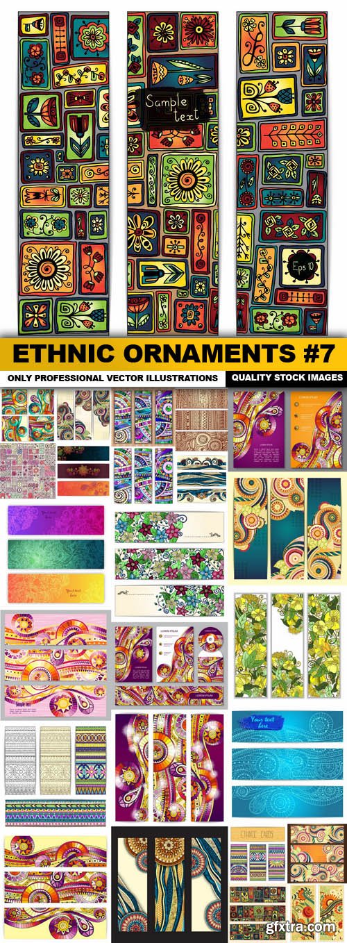 Ethnic Ornaments #7 - 25 Vector