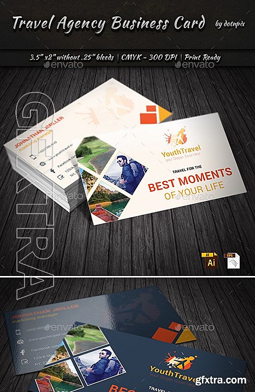 GraphicRiver - Travel Agency Business Card 9198433