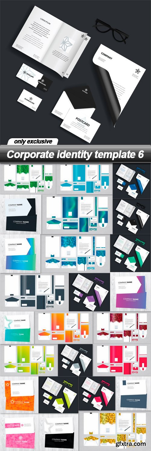 Corporate identity template 6 - 25 EPS