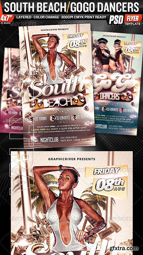 GraphicRiver - South Beach GoGo Dancers Flyer Template 2746437
