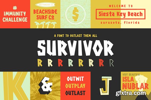 CreativeMarket Survivor Display Font 489584
