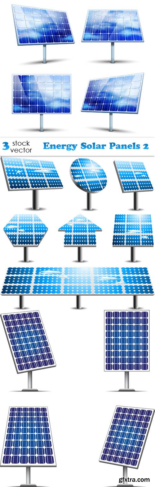 Vectors - Energy Solar Panels 2