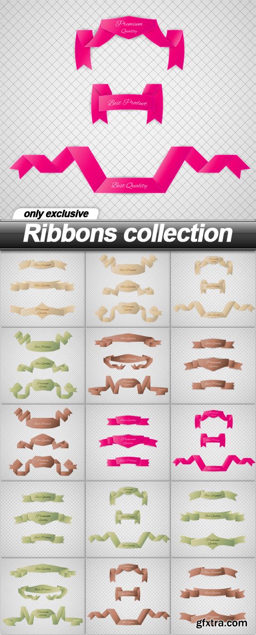 Ribbons collection - 15 EPS