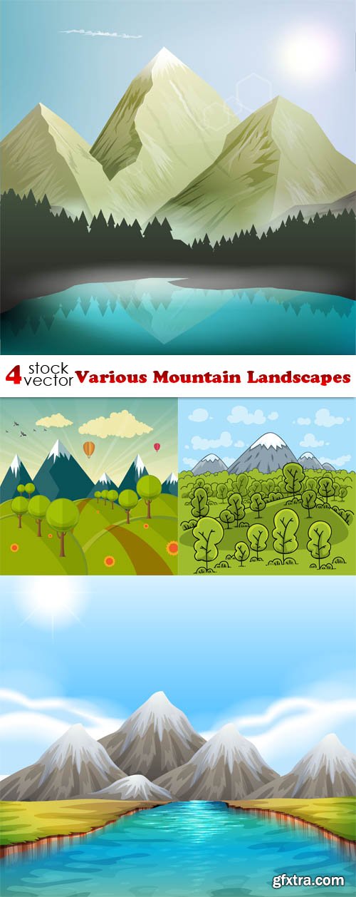 Vectors - Various Mountain Landscapes