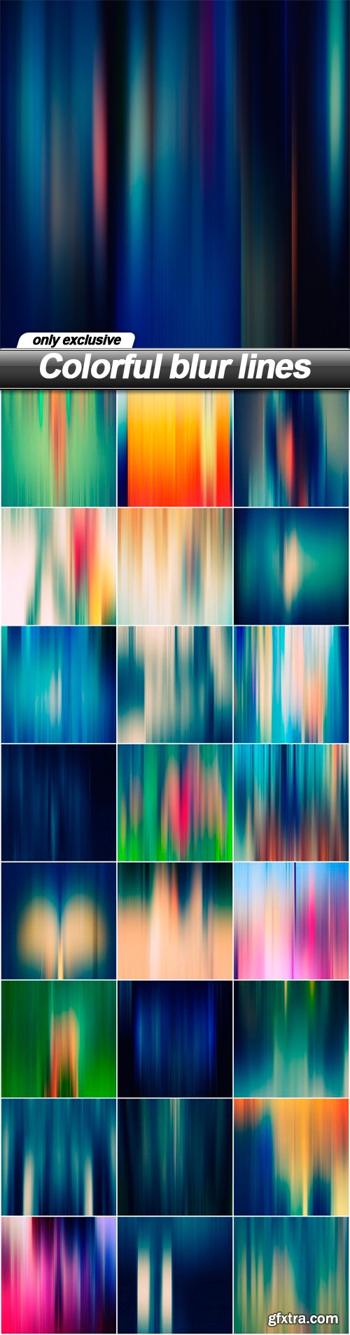 Colorful blur lines - 25 UHQ JPEG