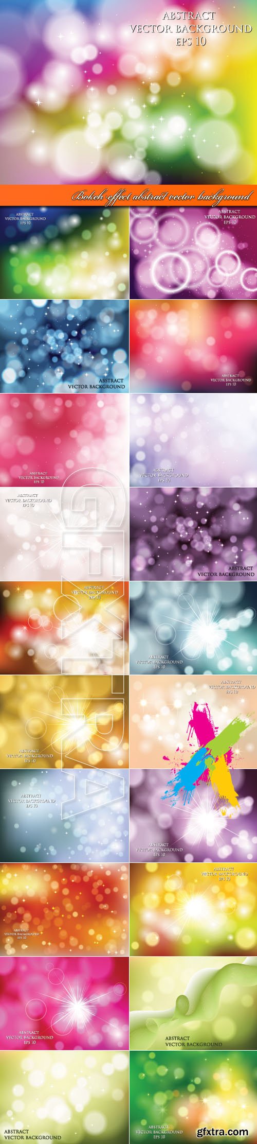 Bokeh effect abstract vector background