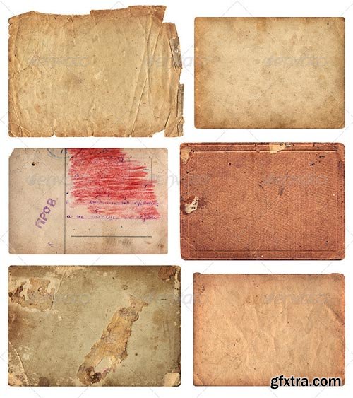 GraphicRiver - Grunge Old Paper Pieces - 2225194