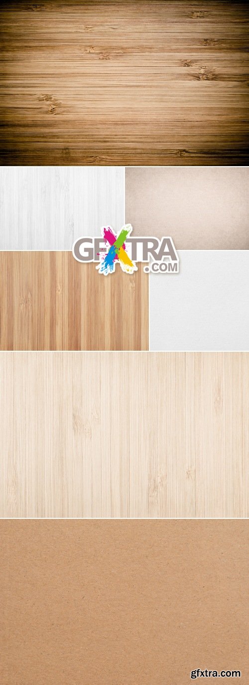 Stock Photo - Cardboard, Paper, Wooden Textures