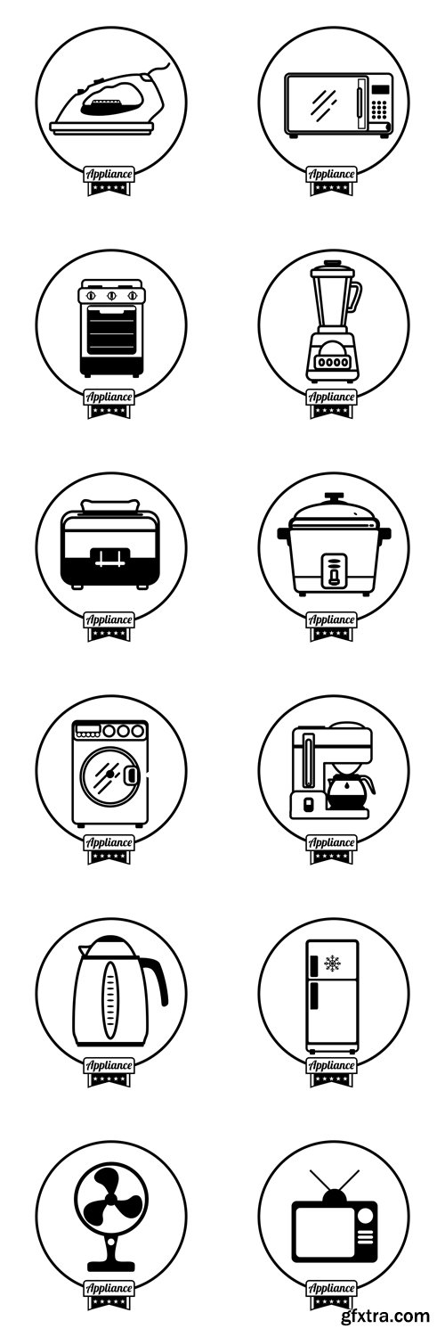 Home appliance icon - Vectors A000019