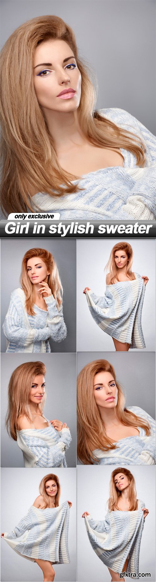 Girl in stylish sweater - 6 UHQ JPEG